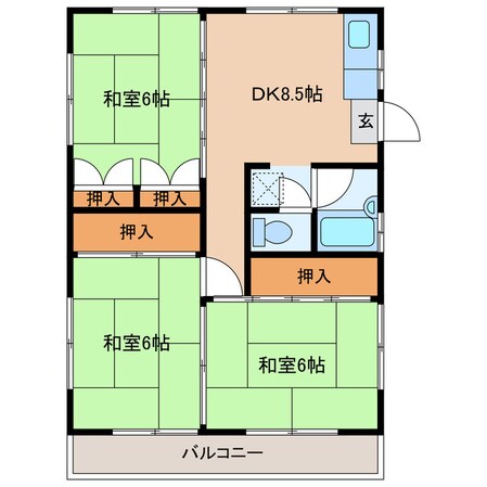 Sビルの物件間取画像